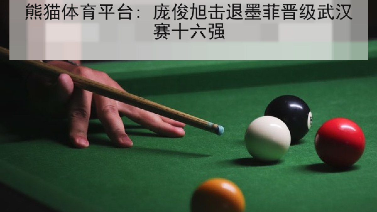 熊猫体育平台: 庞俊旭击退墨菲晋级武汉赛十六强